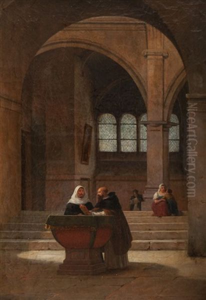 Conversation Dans Le Baptistere - view 1