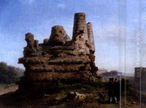 Vue Du Tombeau Des Horaces Et Des Curiaces A Albano