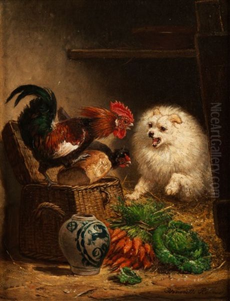 Streit Zwischen Hahnen Und Spitz - view 1