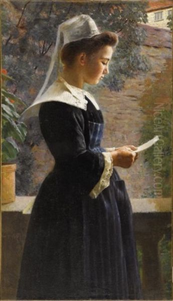 Young Girl From Brittany - view 1