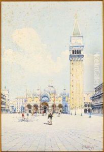Vue De La Place Saint Marc by Pietro Bortoluzzi