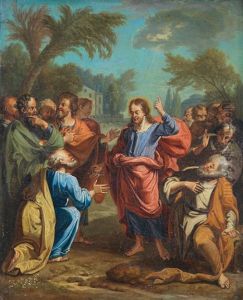 Christ Giving The Keys To Saint Peter by Jacob Ignatius Roore