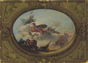 Apotheose De Mars, Etude Pour Un Plafond by Jacob Ignatius Roore