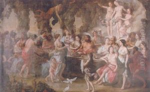 The Marriage Of Peleus And Thetis by Jacob Ignatius Roore