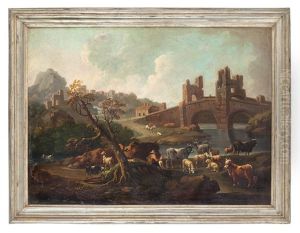 Paesaggio Con Animali by Cajetan Roos