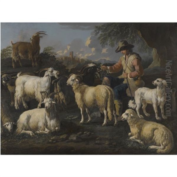 A Goat Herdsman And His Tribe - view 1