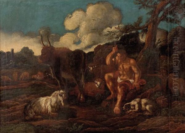 Landschaft Mit Hirte Und Tieren - view 1