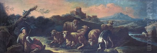 Paesaggio Con Pastore E Armenti - view 1