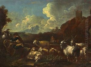 Pastorale Szene by Johann Heinrich Roos