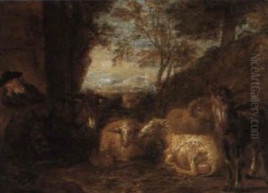 Shepherd With His Flock Shepherd With His Flock