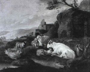 Hirten Und Herde In Der Campagna