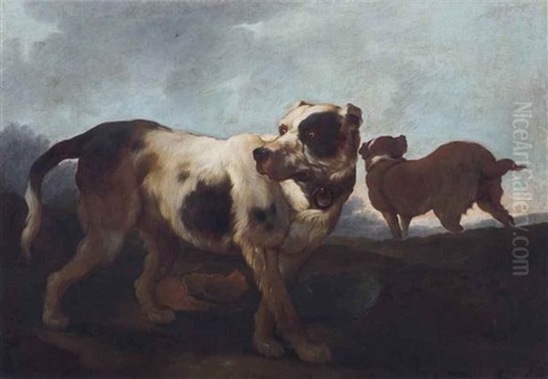 Two Dogs In A Landscape - view 1