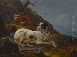 Zwei Rastende Jagdhunde Zwei Rastende Jagdhunde