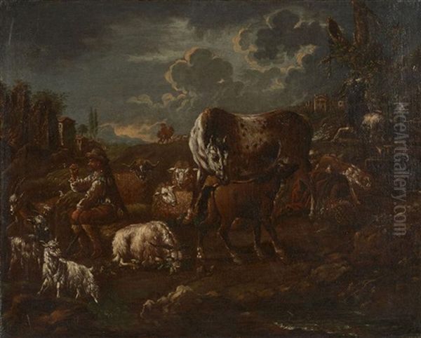 Bergers Et Leur Troupeau - view 1