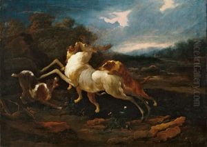 Die Hirschhatz by Johann Melchior Roos