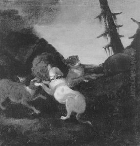 Die Barenjagd by Johann Melchior Roos