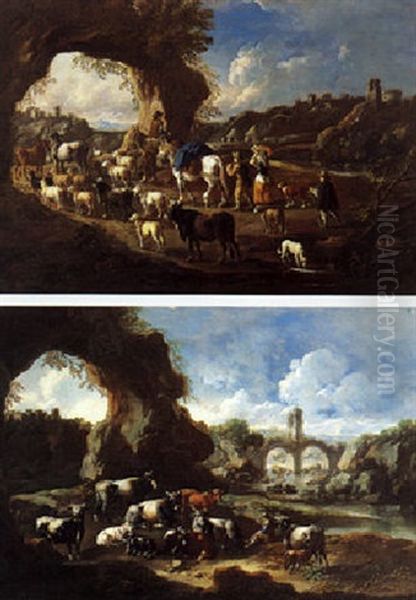 Paesaggio Con Pastore E Armento - view 1