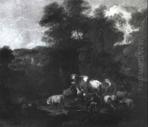 Paesaggio Con Armenti by Johann Melchior Roos