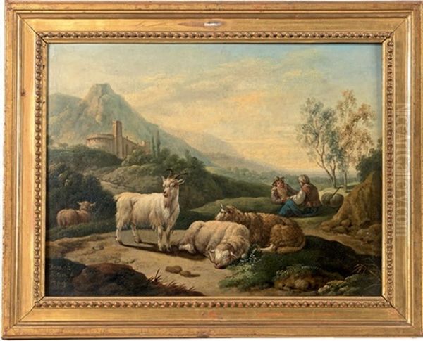 Bergers Avec Des Chevres Et Des Moutons (2 Works) - view 1