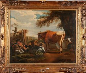 La Halte Du Paysan Et De Son Troupeau