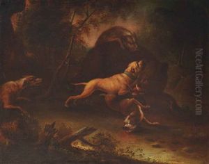 A Wild Boar Hunt by Joseph Roos