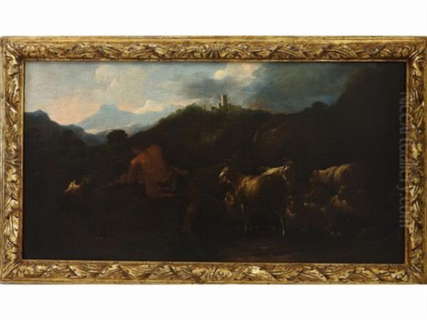 Paesaggi Montani Con Pastori E Armenti - view 1