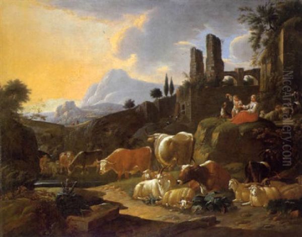Hirtenszene In Der Romischen Campagna - view 1