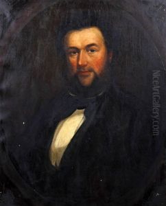 Portrait Of The Welsh Poet Tallairn (+ A Book Of Poetry Inscribed By Talhaiarn)
