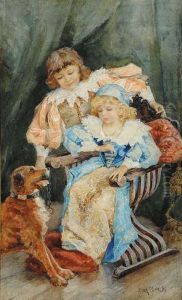 Bambine Con Cane by Elda Borzino