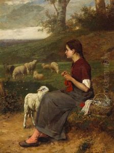 The Young Shepherdess by Albert Roosenboom