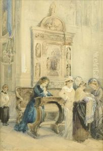 Churching The Baby by Leopoldina Borzino