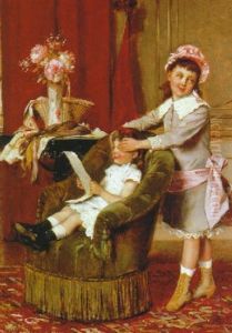 Playing In The Parlor by Albert Roosenboom