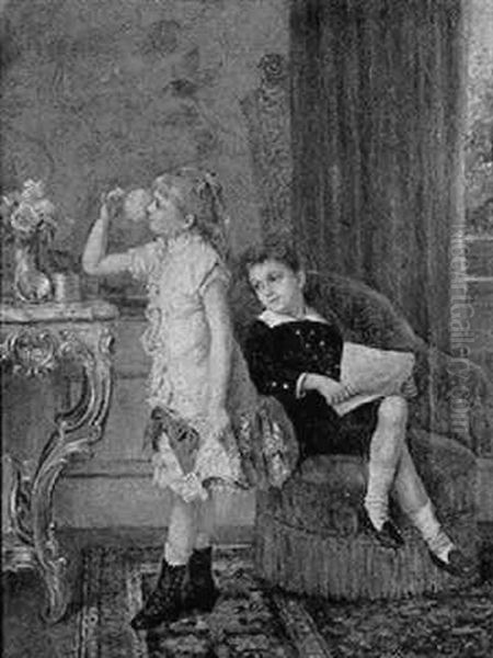 Children In An Interior - view 1