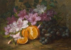 Stilleben Mit Orangen, Blumen Und Weintrauben