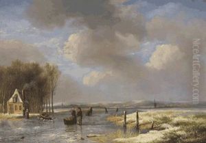 Winterliche Flusslandschaft