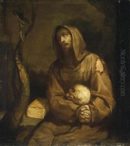 San Francesco In Estasi by Luciano Borzone