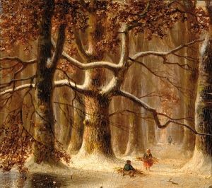 Gathering Wood In The Forest (+ A Conversation In The Forest, Smllr; 2 Works) by Nicolaas Johannes Roosenboom