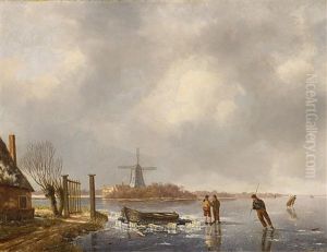 Sonniger Wintertag by Nicolaas Johannes Roosenboom