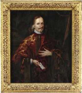 Ritratto Di Senatore Con Lettera In Mano by Luciano Borzone