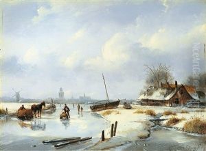 Winterliche Flusslandschaft Winterliche Flusslandschaft