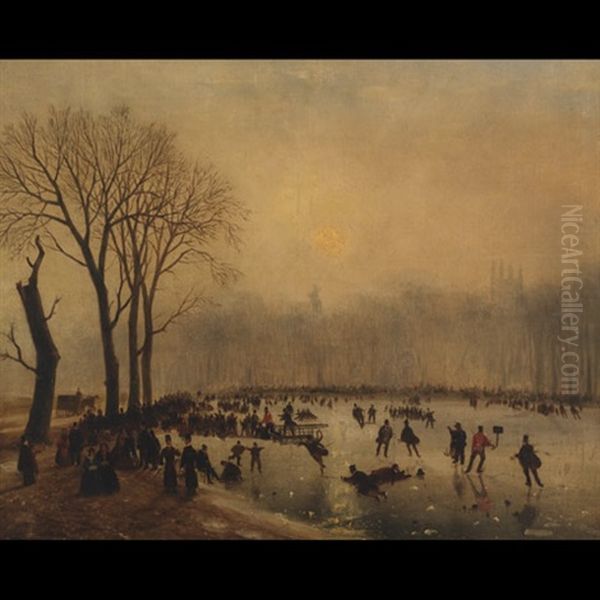 Frost Scene, View On The Serpentine, Hyde Park - view 1