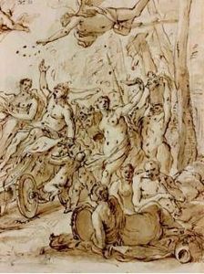 Bacchanale by Luciano Borzone