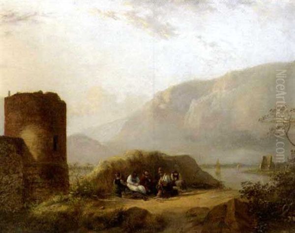 Flusslandschaft Mit Figuren - view 1
