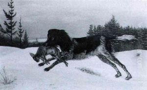 A Pointer With Hare