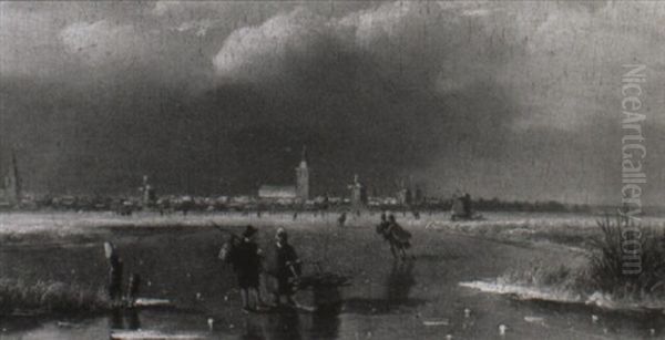A Frozen River Scene - view 1