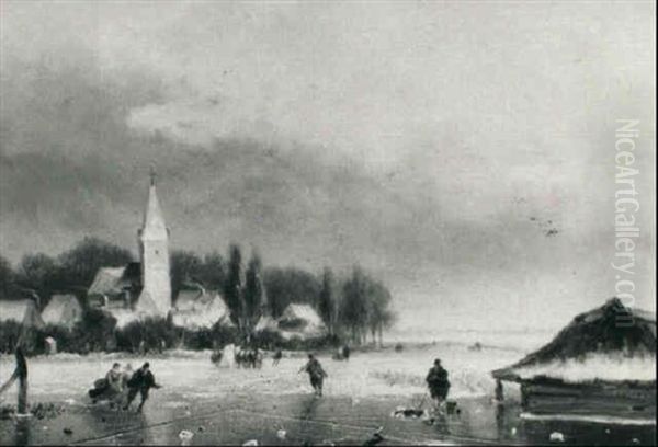 Skating Figures Near Ijsselstein - view 1