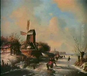 Figures In A Winter Landscape Figures In A Winter Landscape