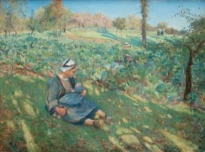 Rural Scene From Brittany, France by Gerda Roosval-Kallstenius