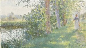 Vid Strandkanten, Grez by Gerda Roosval-Kallstenius