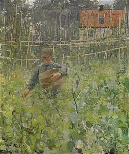 Pojke Med Korg by Gerda Roosval-Kallstenius